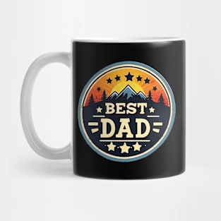 Cool 80's Retro Best Dad Gift Fathers Day Mug